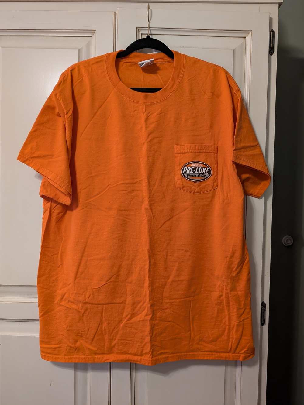 Harley-Davidson Orange Short Sleeve Pocket Tee NWOT